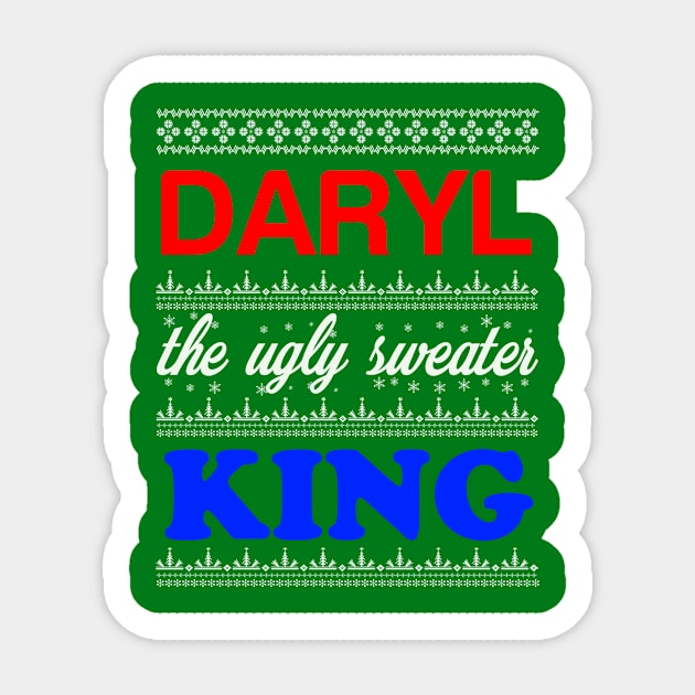 DARYL the Ugly Sweater King> Happy Holidays Sticker by CoolApparelShop